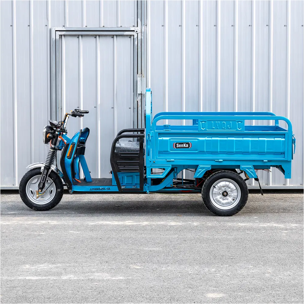Tricycle électrique Senka EEC 1,3 m à 3 roues, très populaire, pour l'agriculture, le transport de marchandises et les travaux agricoles. Batterie au lithium. – Image 2