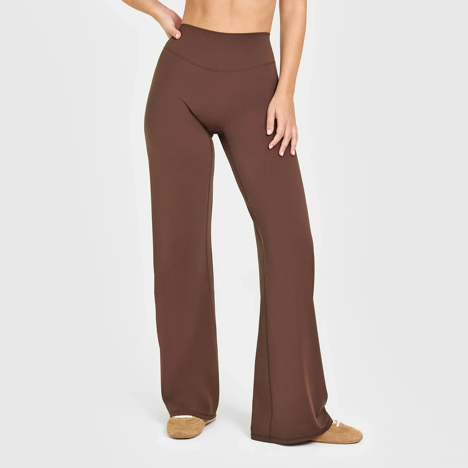 Hearuisavy Women Yoga Straight Pants High Waist Wide Leg Stretch Workout Trousers Comfy Fitness Gym Lounge Flare Sports Leggings – Image 13