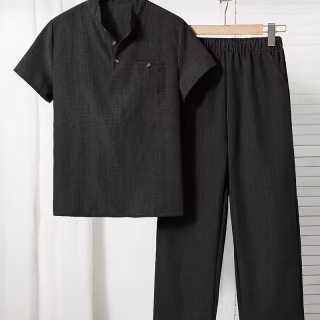 en gros Vêtements de grand garçon Ensemble garçon Tissu tissé Style printemps été automne