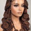 Perruque tressée Koroba en dentelle intégrale faite main | Ligne de cheveux naturelle, baby hair (synthétiques)