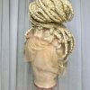 Perruque blonde tressée sans colle Jennifer Wholesale, perruques tressées à la main